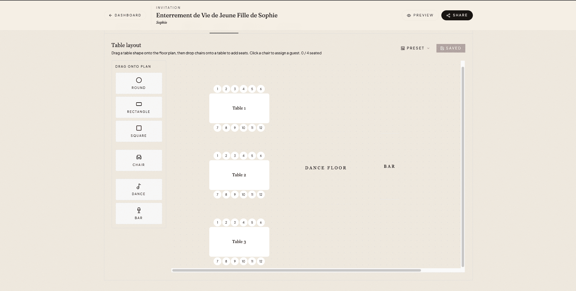 Manage Your Tables